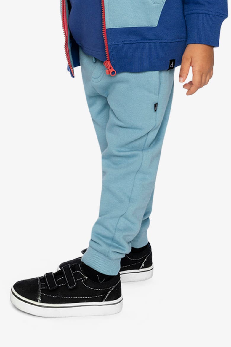 Fleece Drawstring Waist Side Pocket Sweatpants, Alternate, color, Pale Turquoise