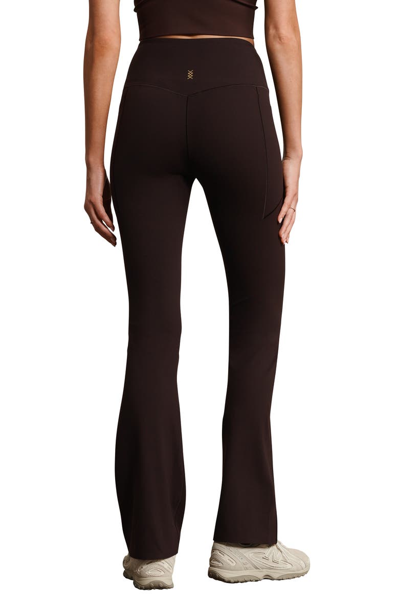 Revive Pocket Flare Leggings, Alternate, color, DARK ESPRESSO