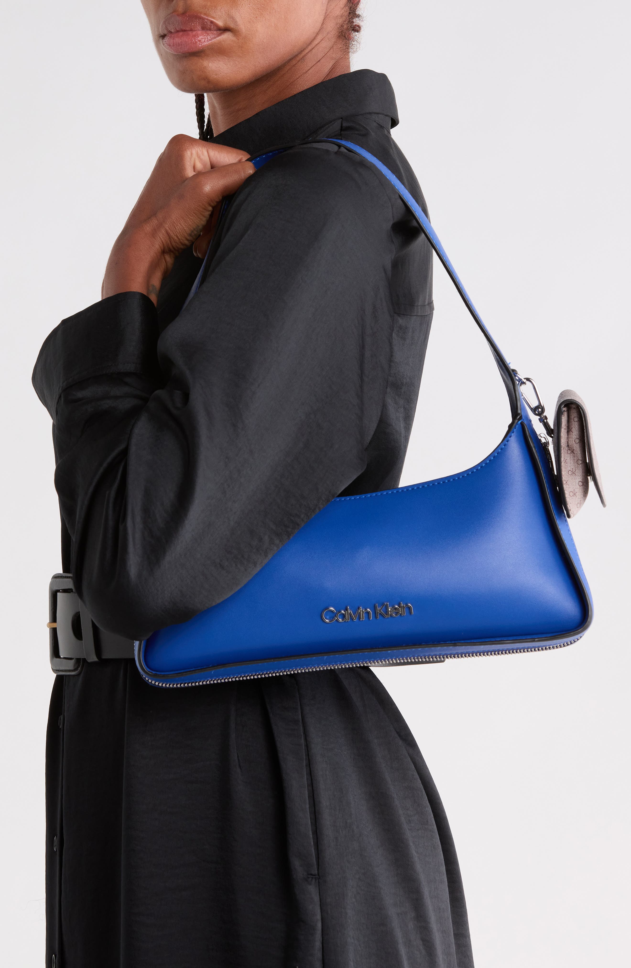 Kyren Faux Leather Shoulder Bag, Alternate, color, ATOMIC BLUE