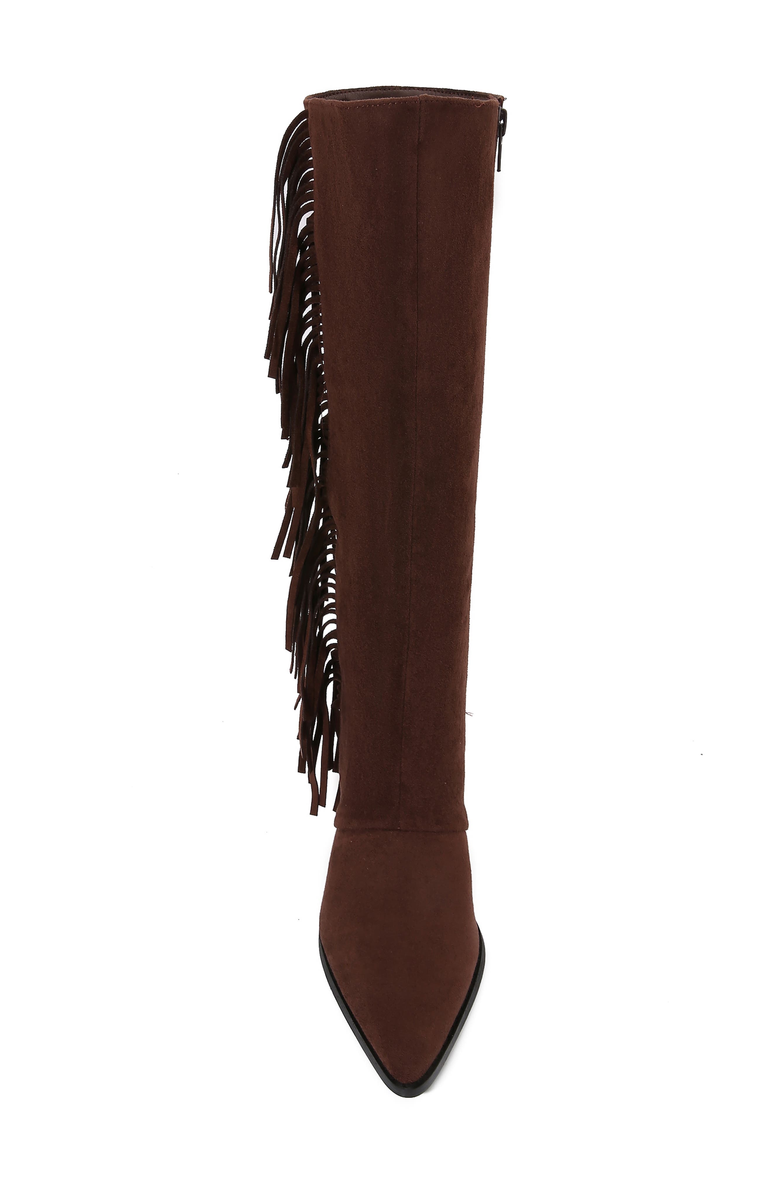 Andri Fringe Boot, Alternate, color, BROWN