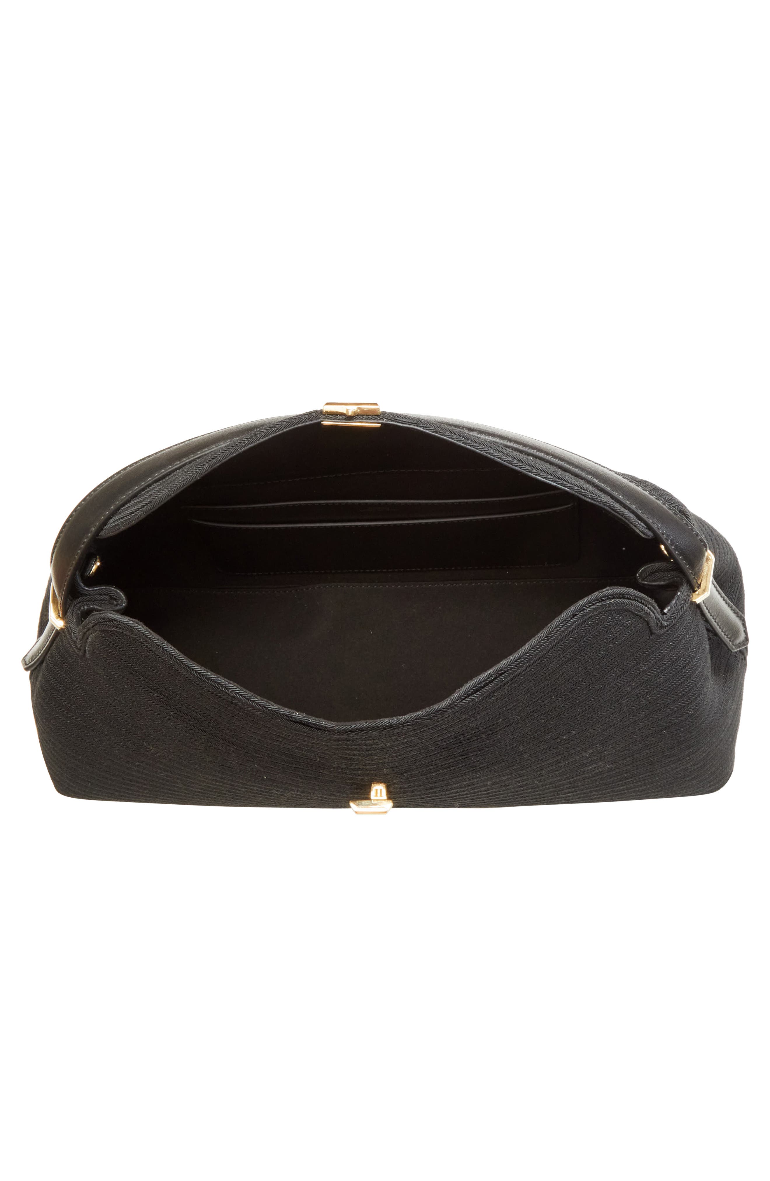 T-Lock Top Handle Bag, Alternate, color, BLACK