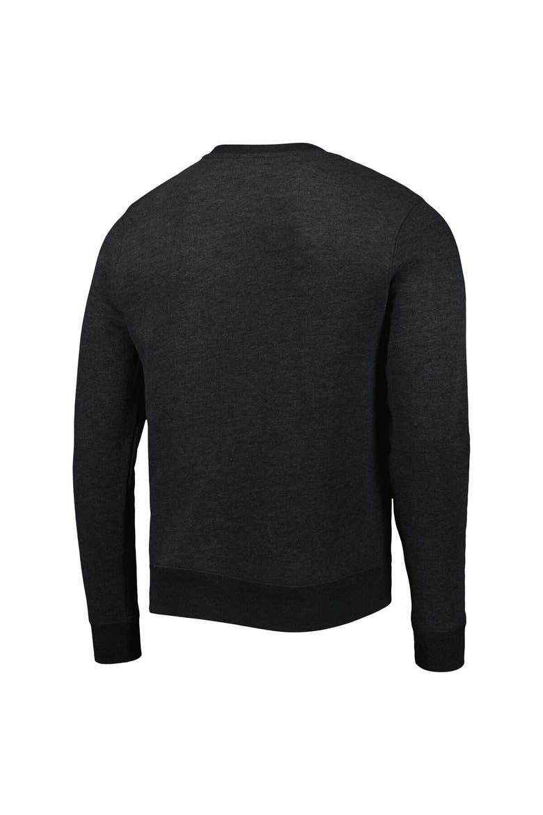 Men's '47 Heathered Black Carolina Panthers Bypass Tribeca Pullover Sweatshirt, Alternate, color, Black