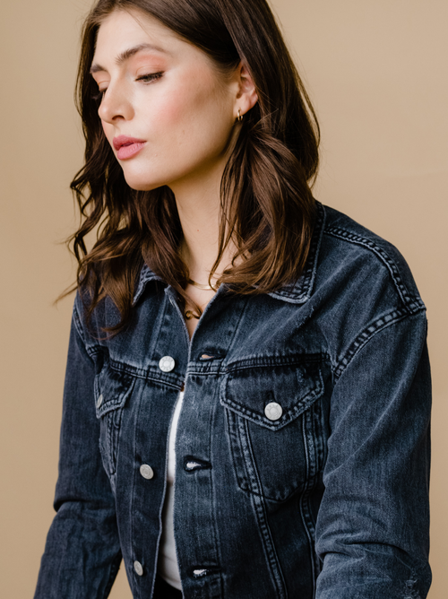 Able The Merly Jacket In Washed Black