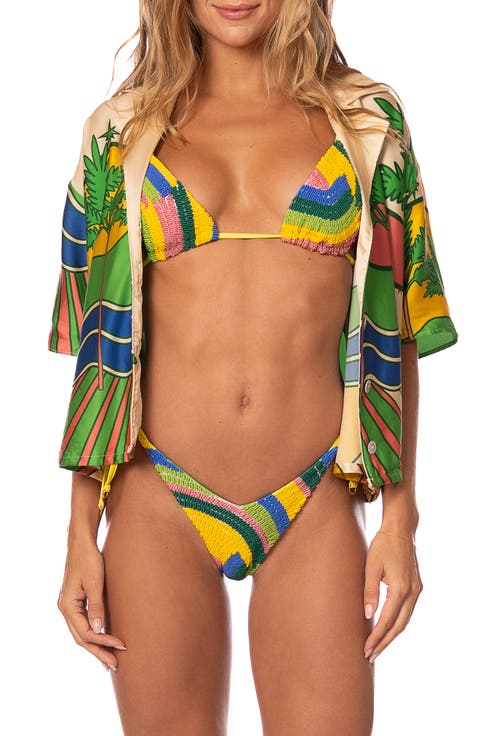 Octavia Crop Cover-Up Shirt