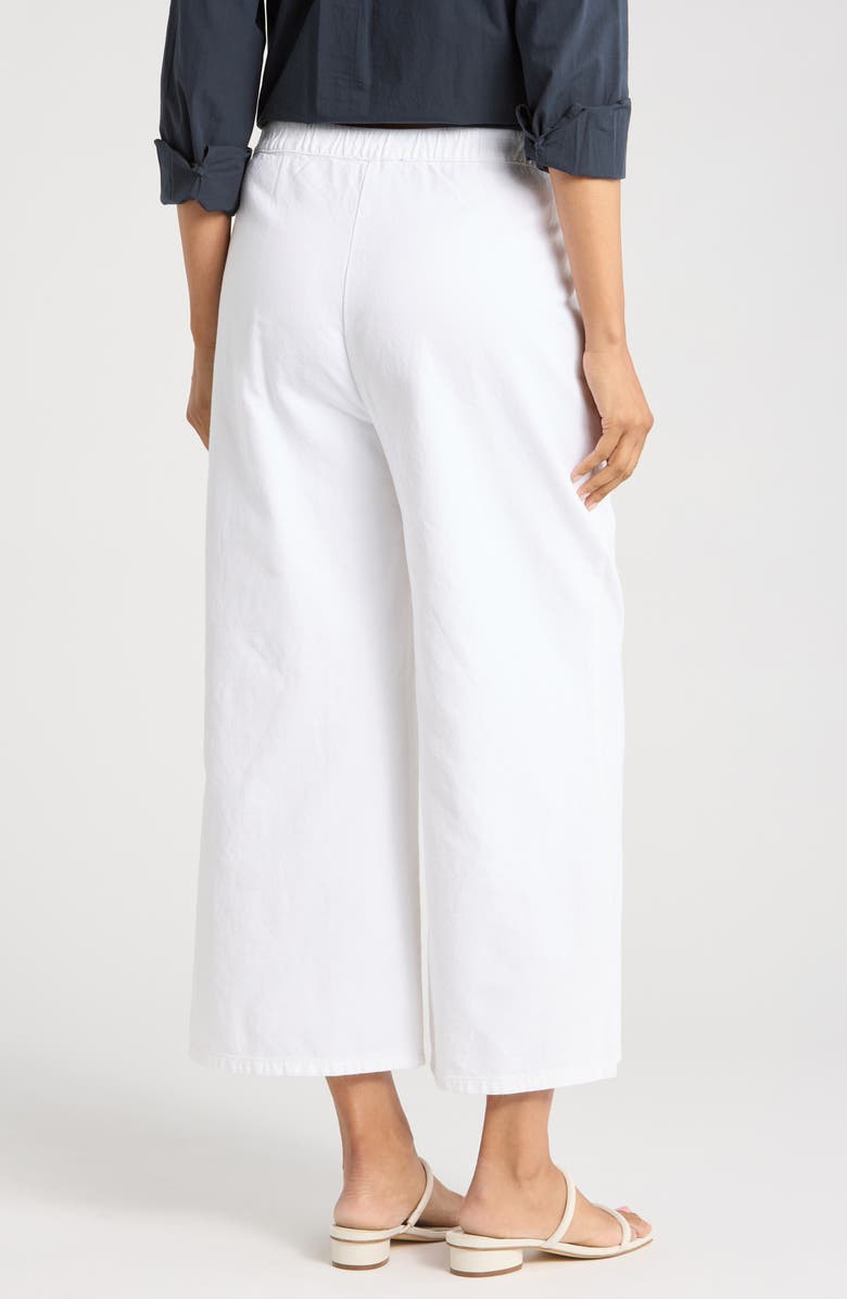 Eileen Fisher Crop Wide Leg Pants, Alternate, color, White