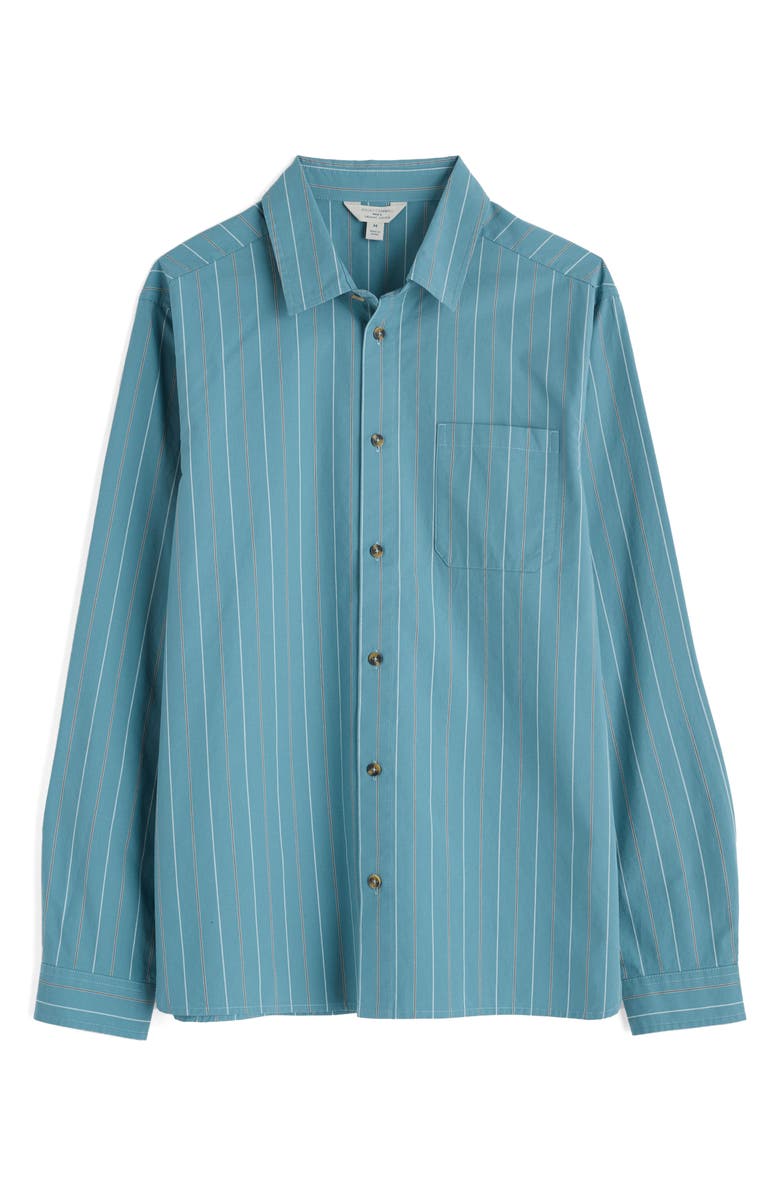 Seasalt Cornwall Turnstone Stripe Organic Cotton Button-Up Shirt, Alternate, color, Tyak Hydrangea