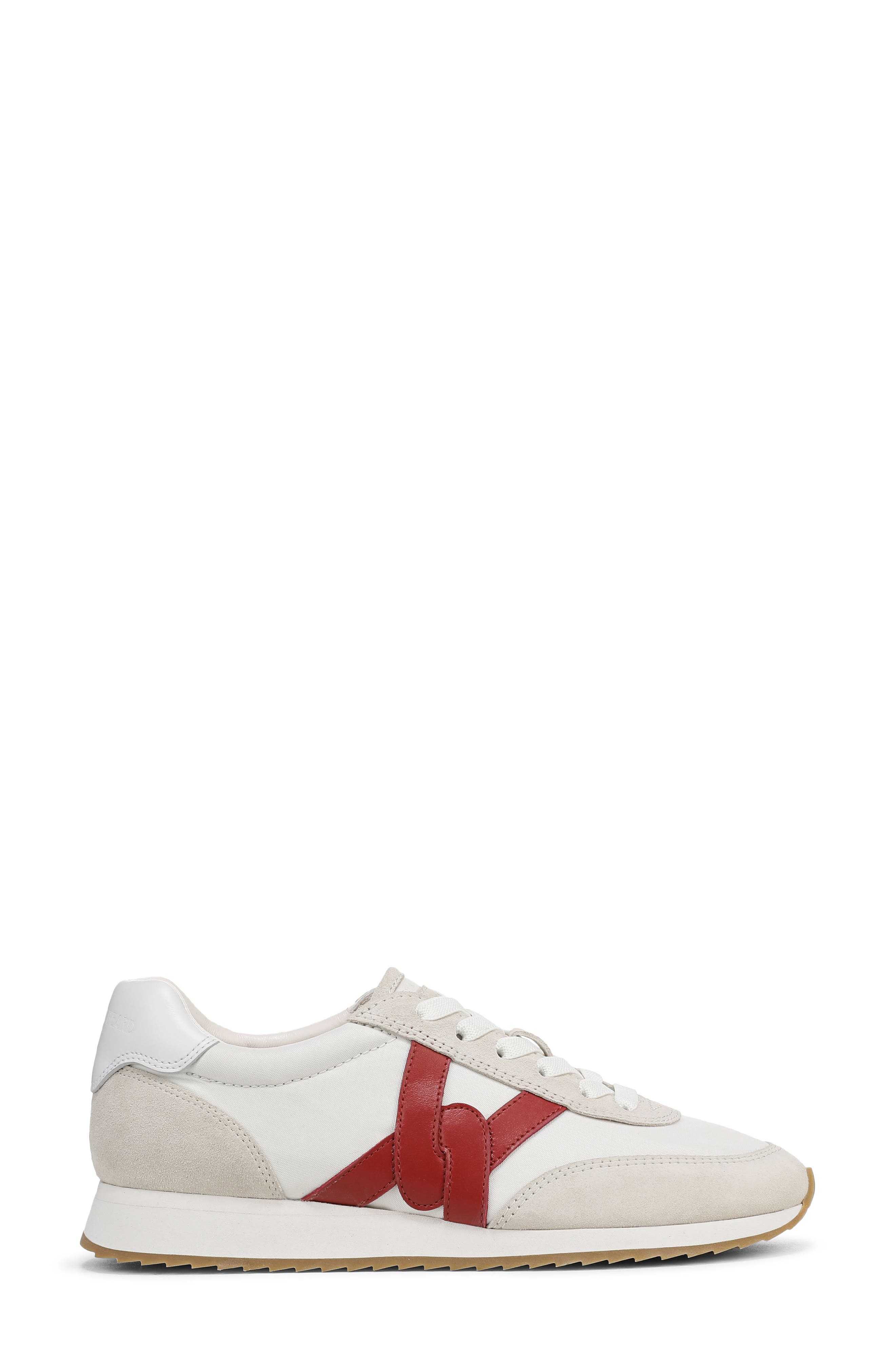 Veronica Beard Penrose Sneaker, Alternate, color, Lily/ Poppy Red