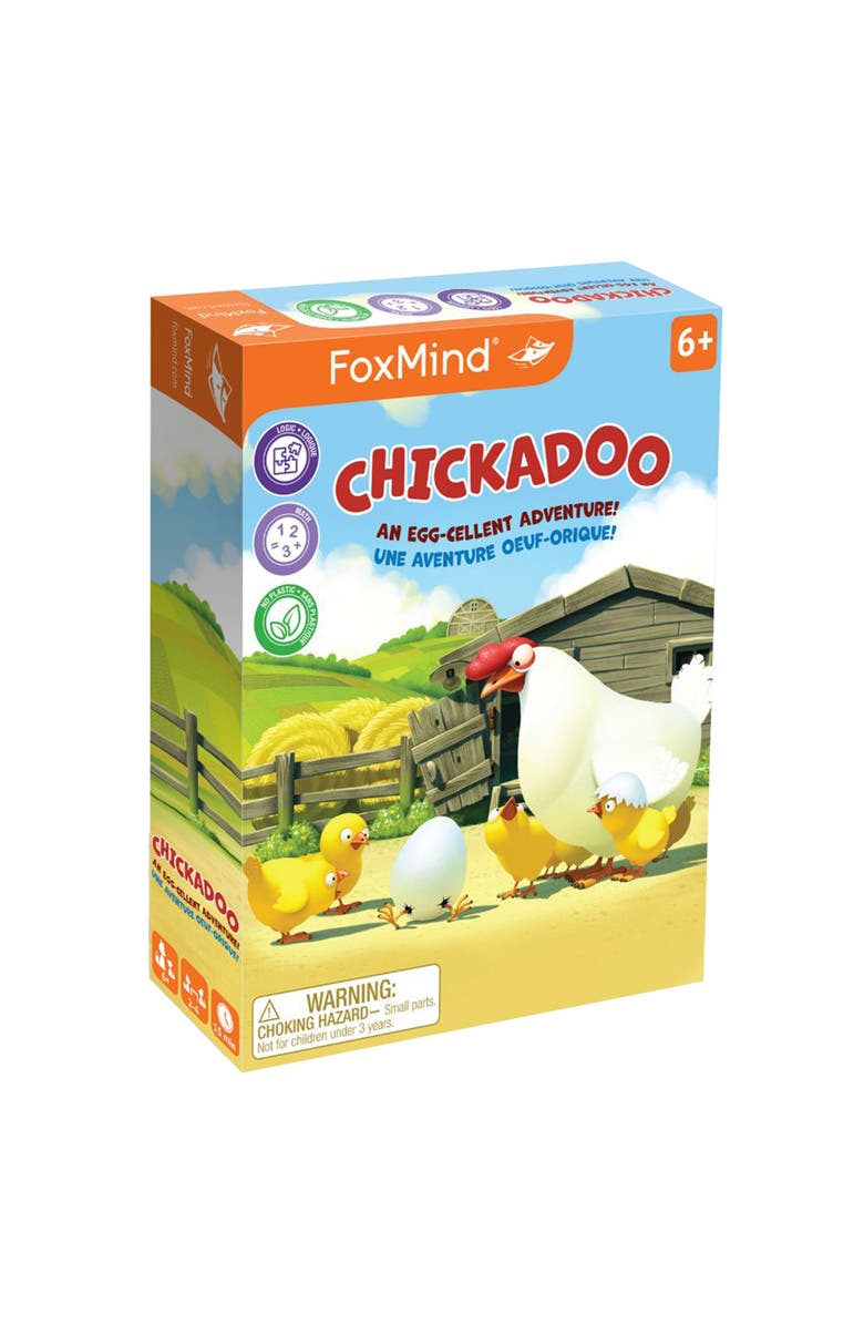 FoxMind Games Chickadoo Card Game, Eggciting Family Game Night,Ages 5+, Main, color, Multicolored