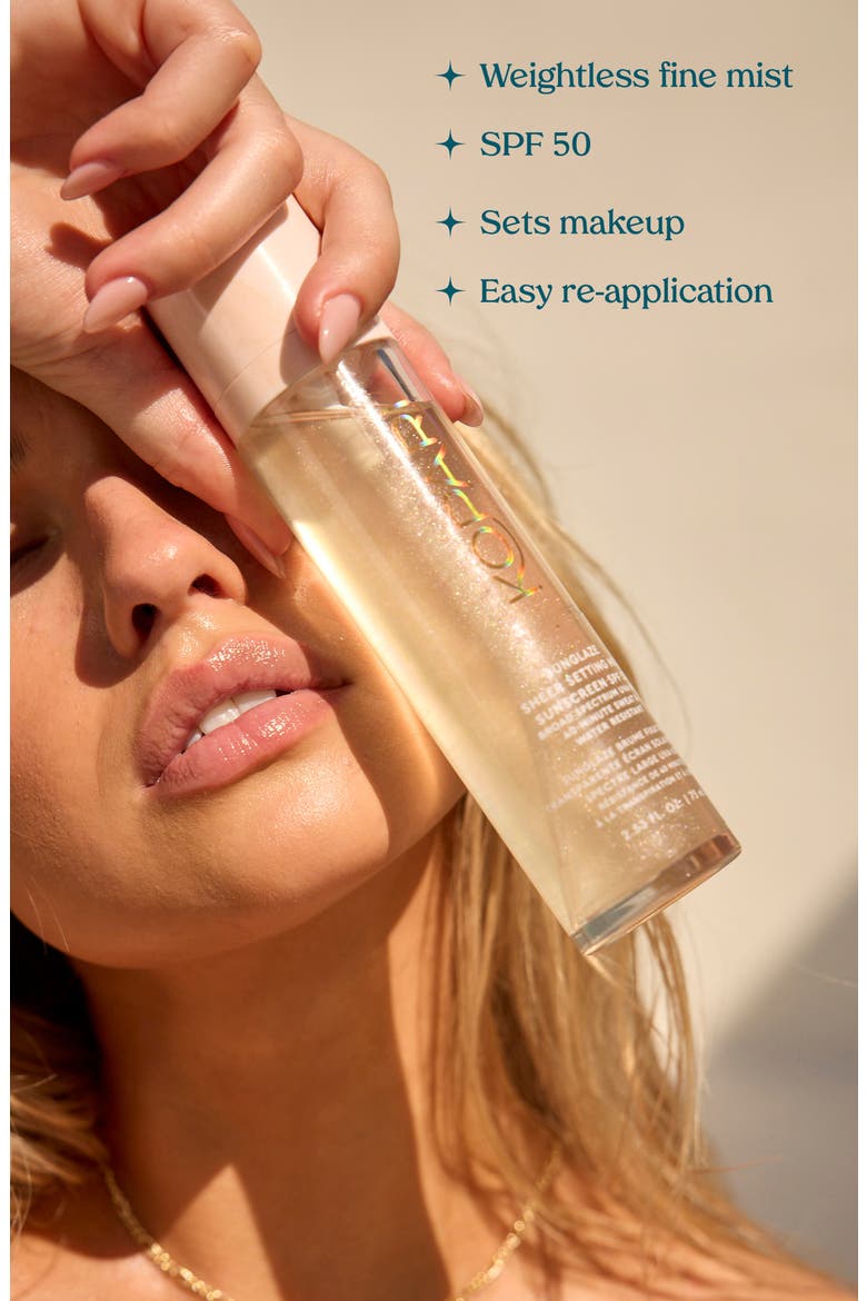 Sunglaze Sheer Setting Mist Sunscreen SPF 50, Alternate, color, NO COLOR