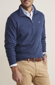 vineyard vines Saltwater Stripe Quarter Zip Pullover