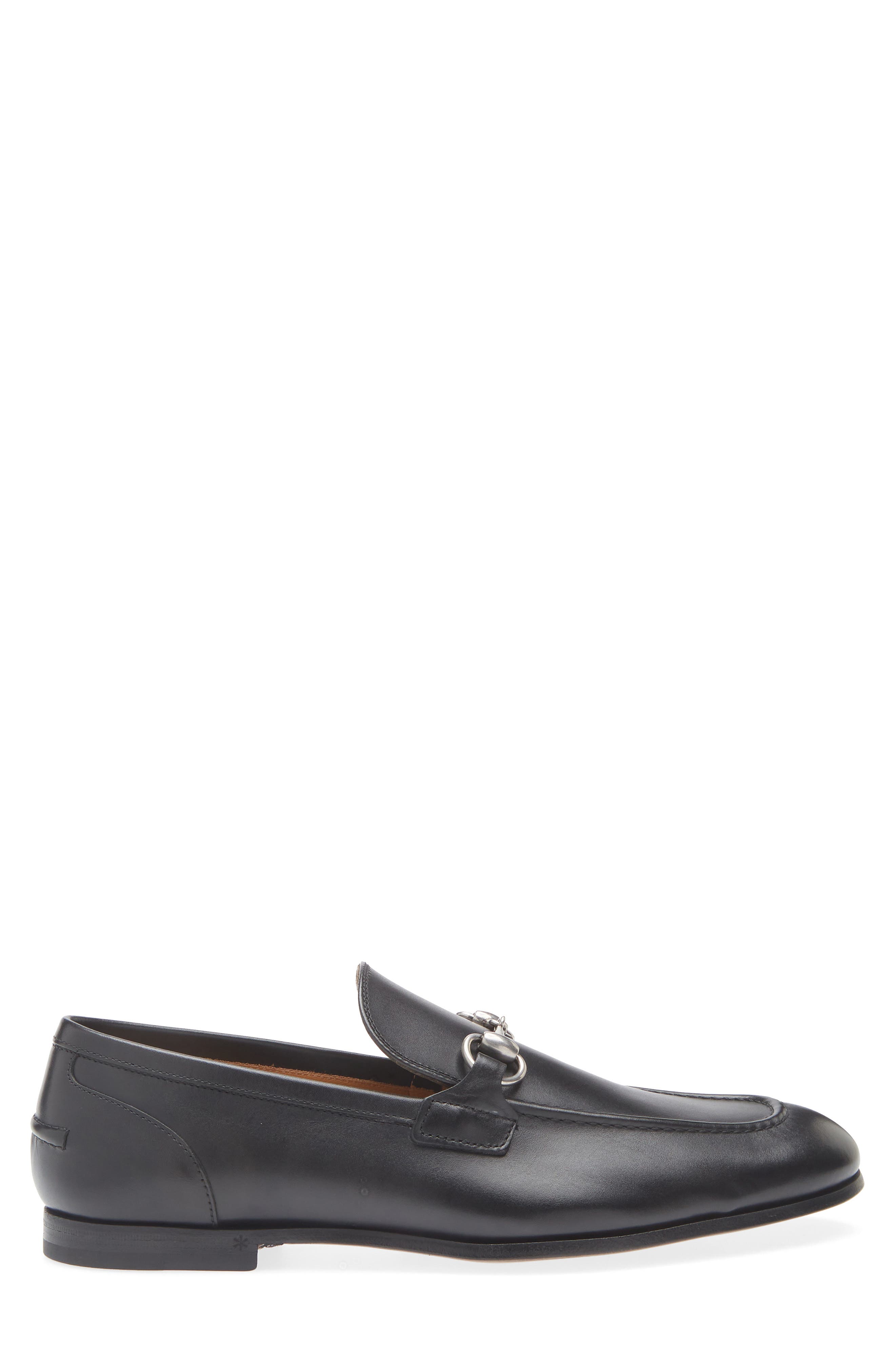 Gucci Jordaan Bit Loafer, Alternate, color, Black