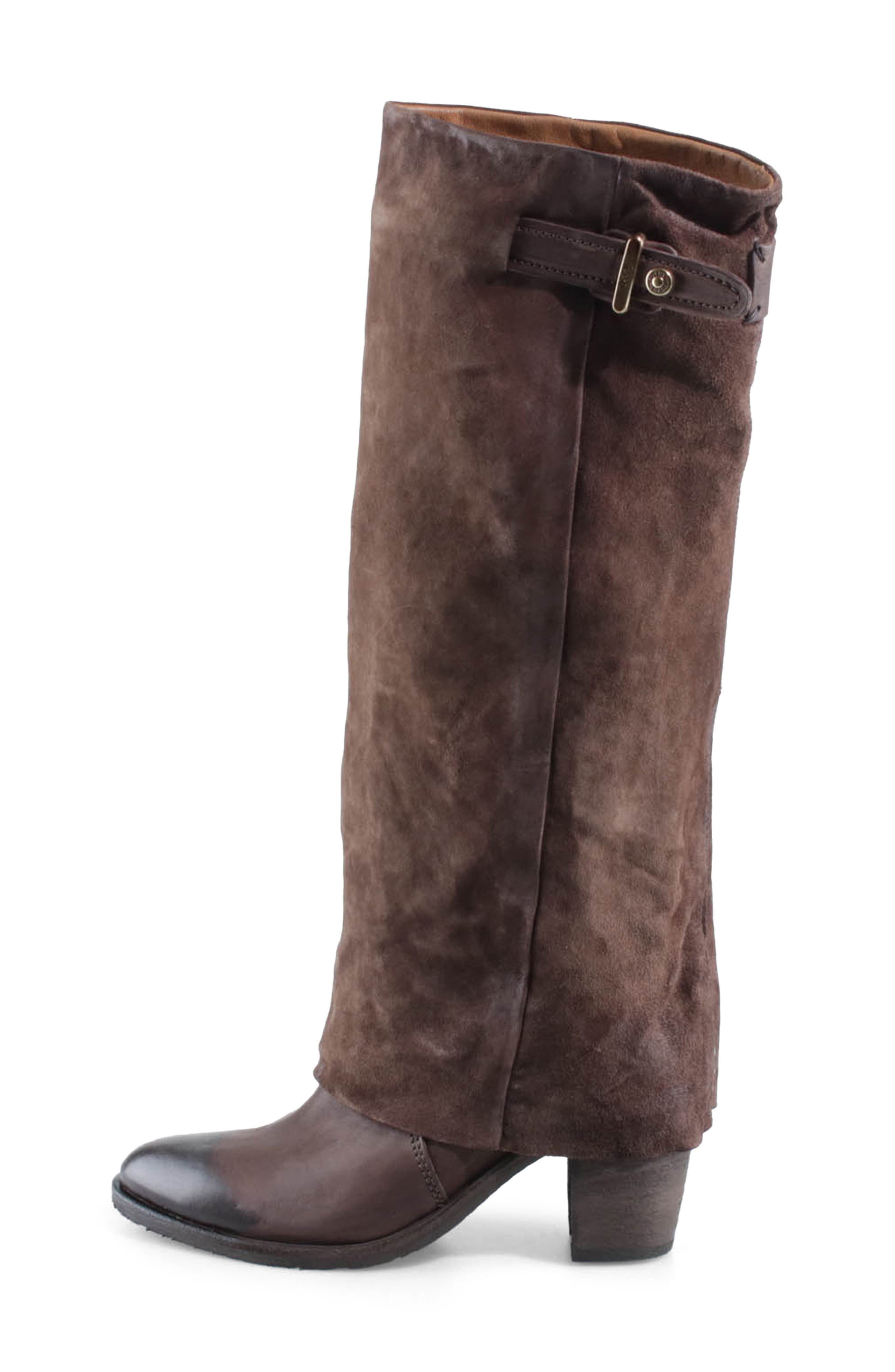 Rolfe Leather Knee High Boot, Alternate, color, BROWN