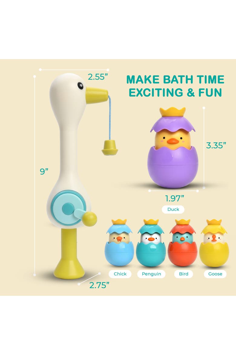 Splash Magnetic Fishing Bath Game with Surprise Eggs, Alternate, color, Multicolor