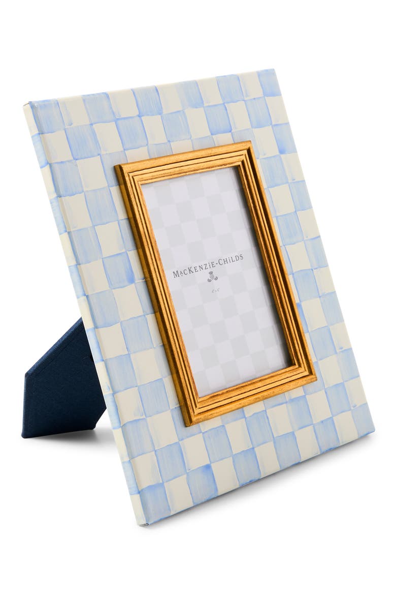Sky Check 5" x 7" Picture Frame, Alternate, color, BLUE
