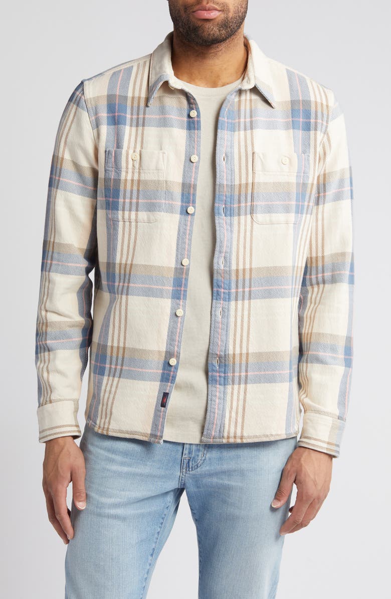 Faherty The Surf Organic Cotton Flannel Button-Up Shirt, Main, color,