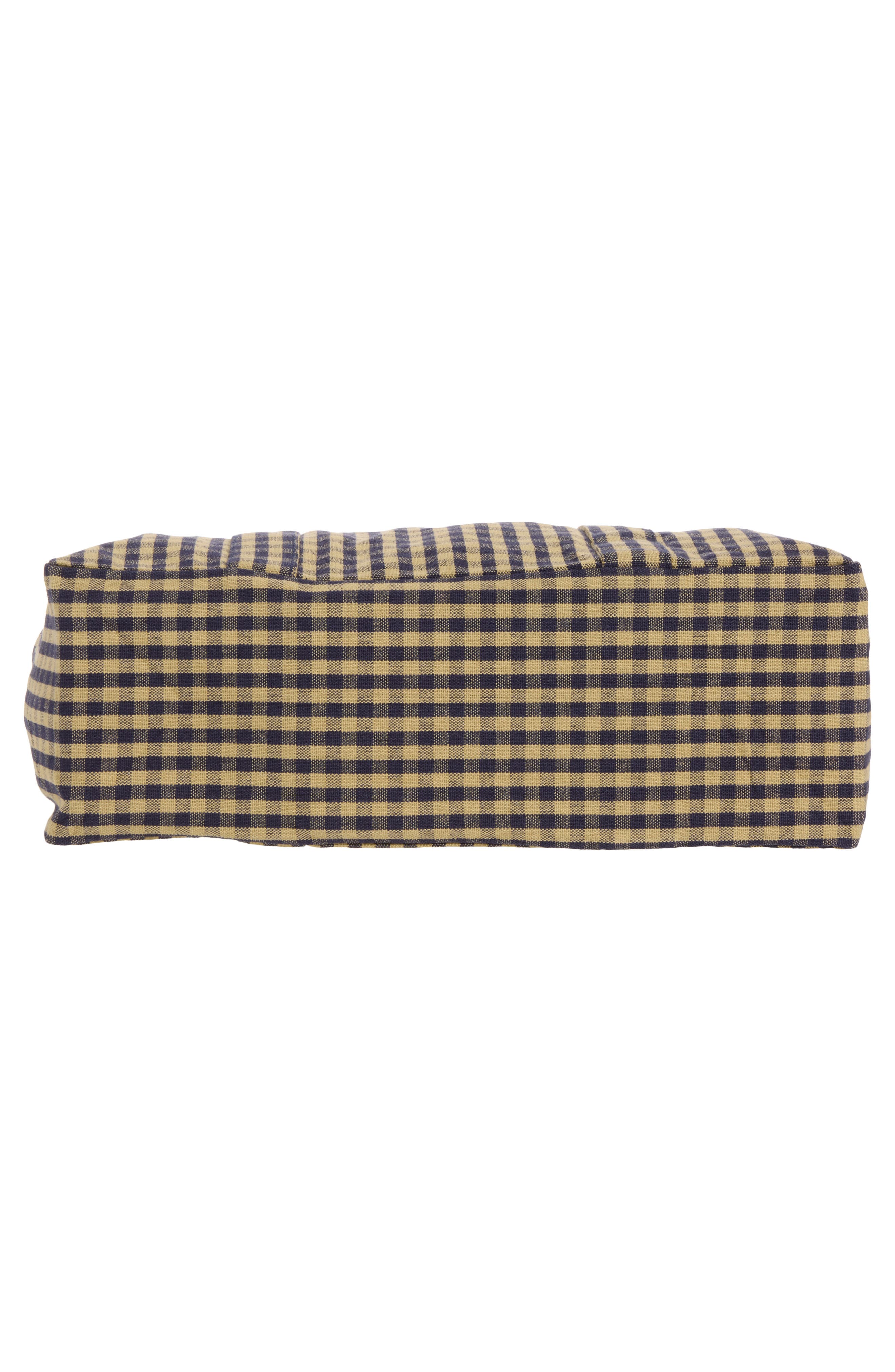 Organic Cotton Gingham Canvas Tote, Alternate, color, MULTI