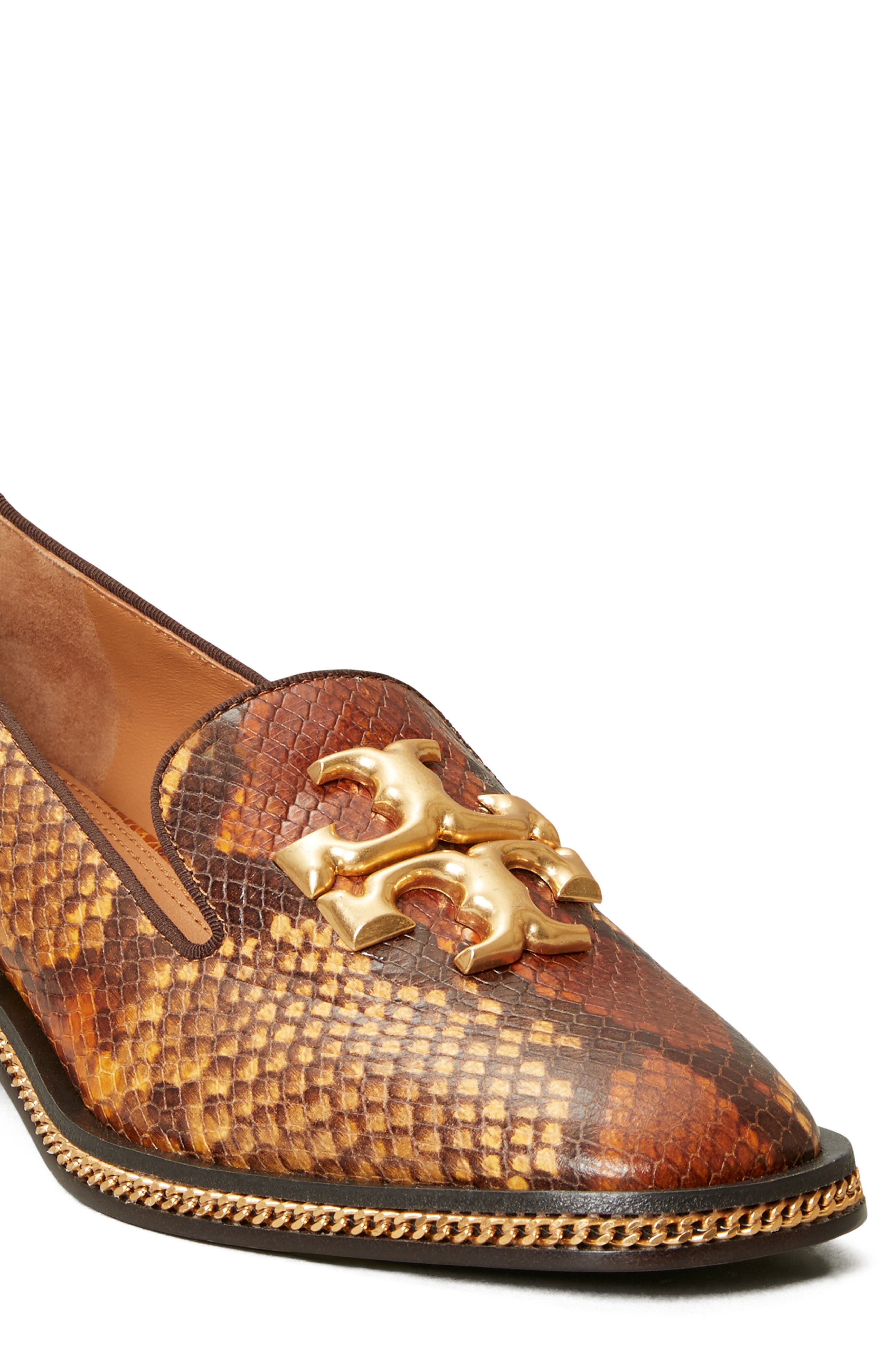 Tory Burch Freya Snake Embossed Loafer, Alternate, color, 