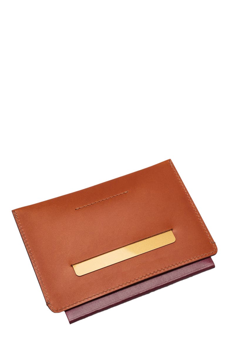 Carl Friedrik Easton Passport Holder, Alternate, color, Cognac