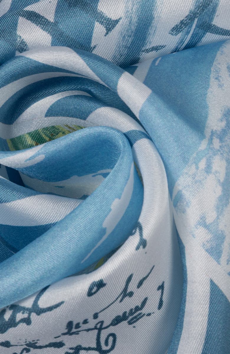 Polo Ralph Lauren Summer Postcard Silk Square Scarf, Alternate, color, 