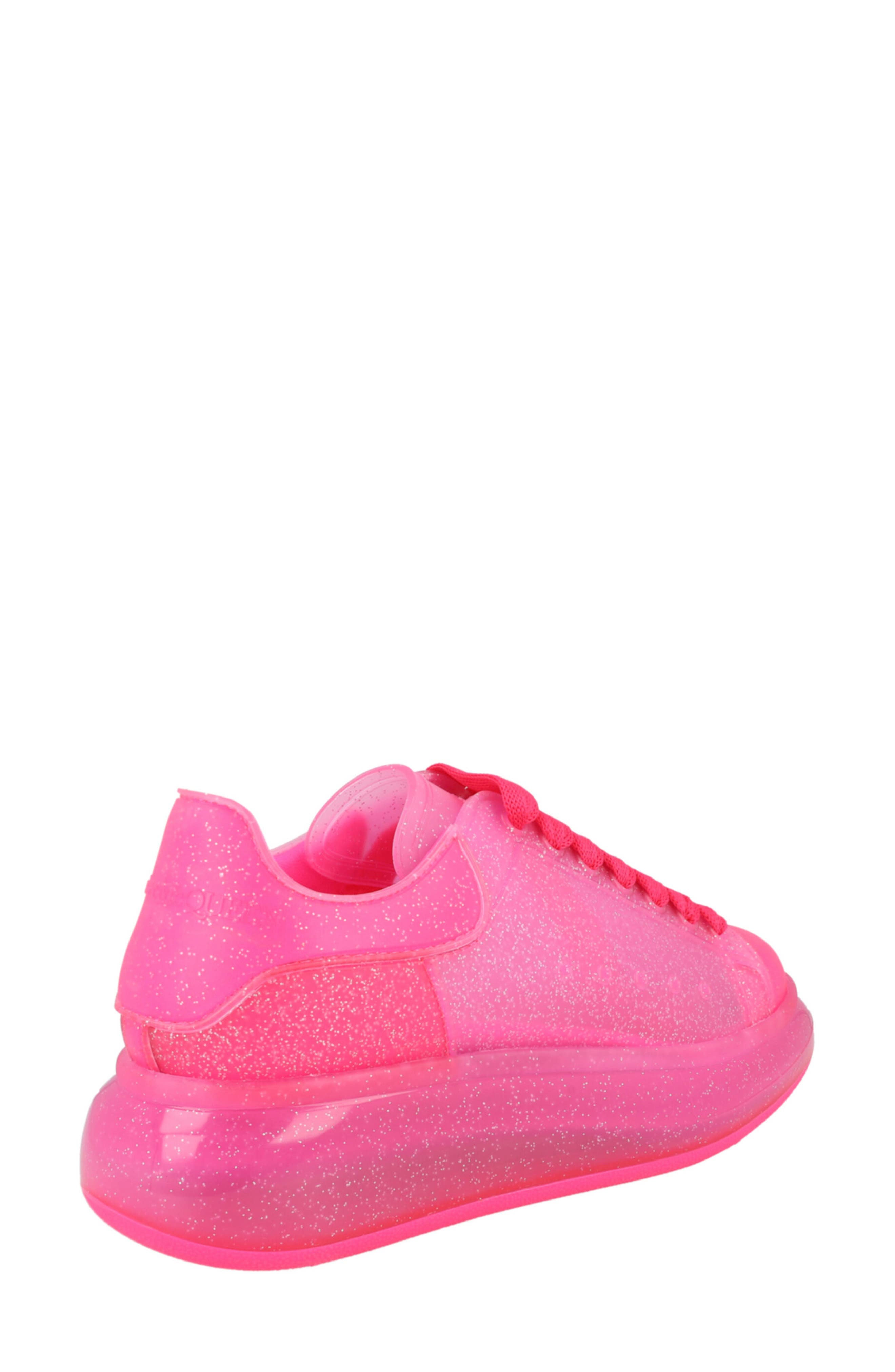 McQueen Glitter Sneaker, Alternate, color, Bright Pink