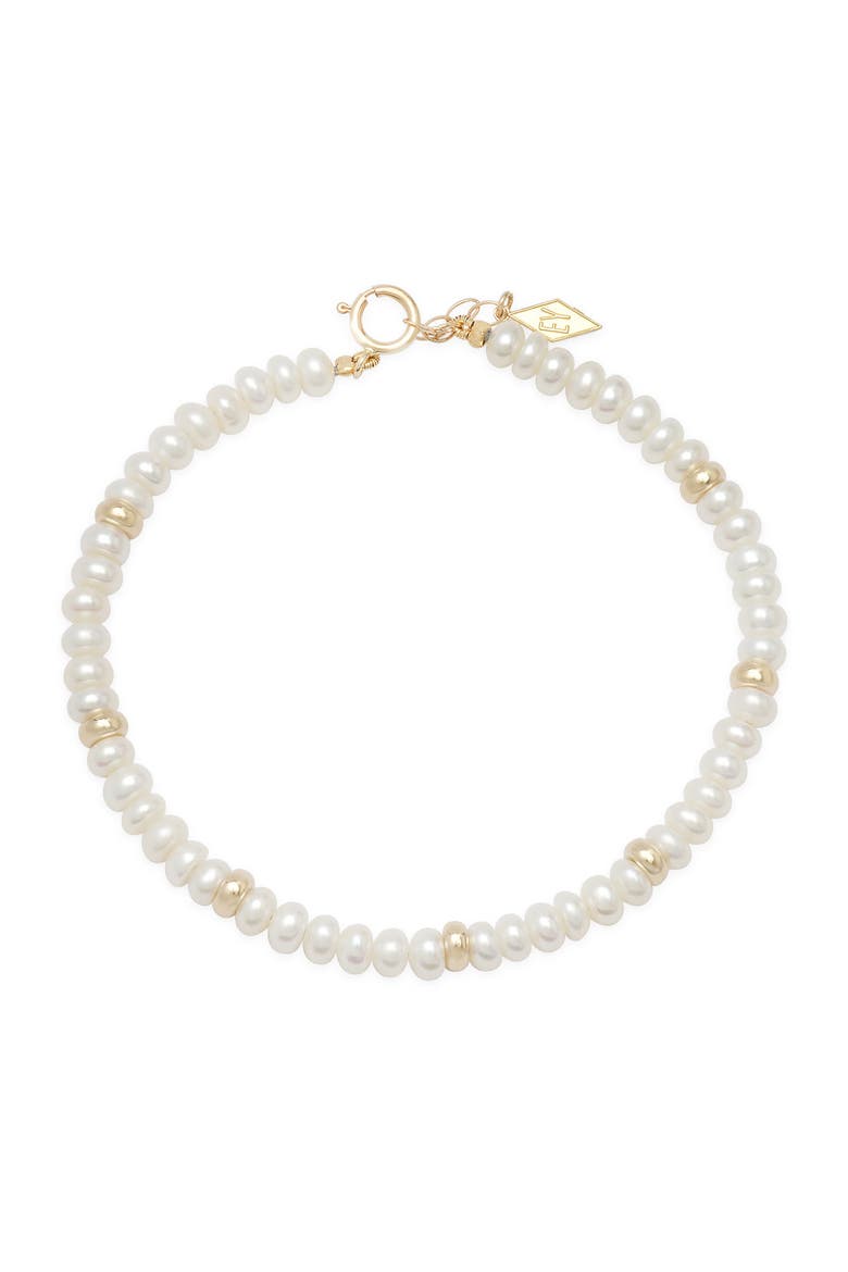 14K GOLD GEMSTONE HEALING BRACELET, Main, color, WHITE