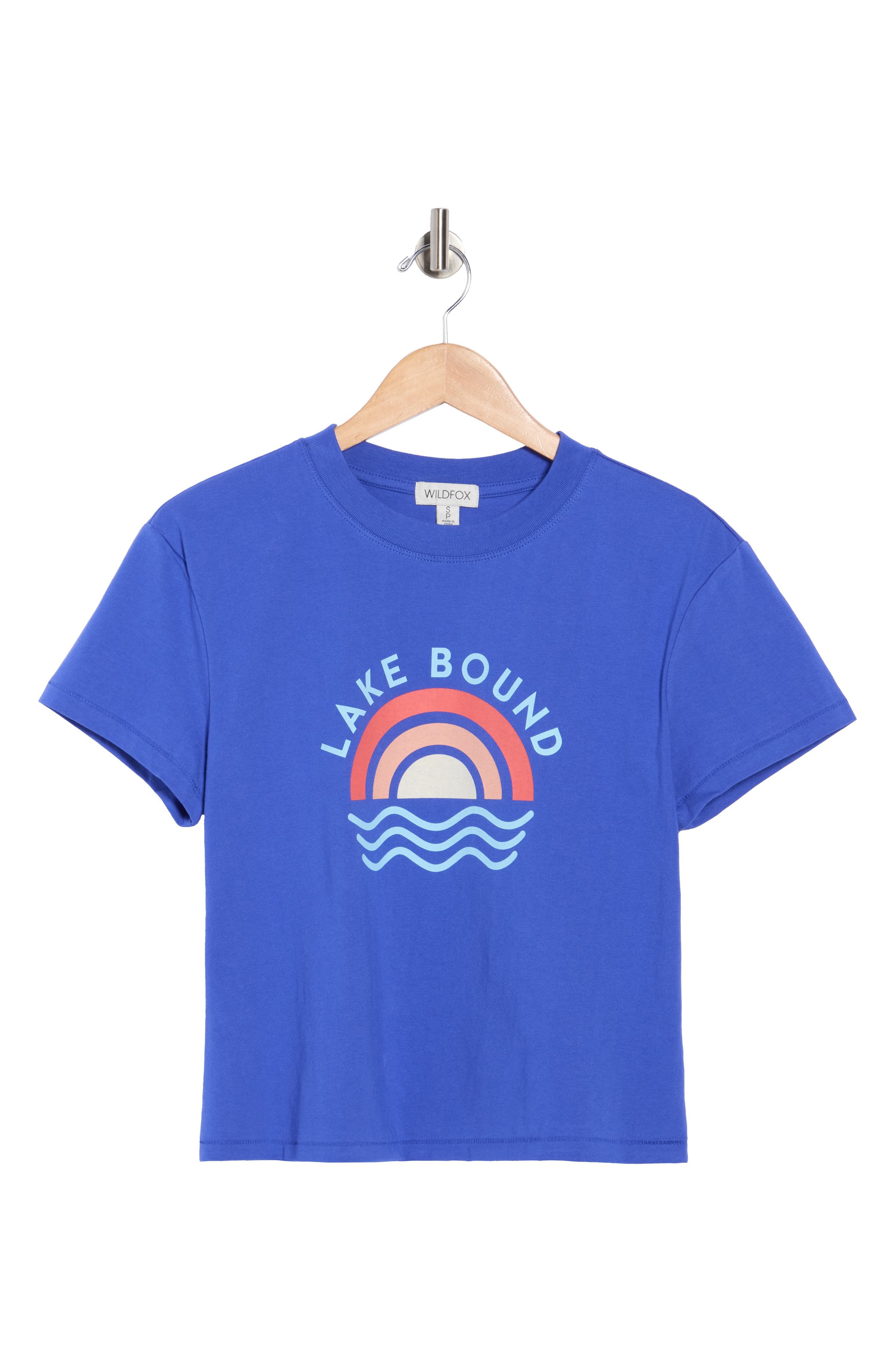 Wildfox Jamie Crop Graphic T-Shirt