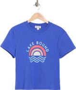 Wildfox Jamie Crop Graphic T-Shirt