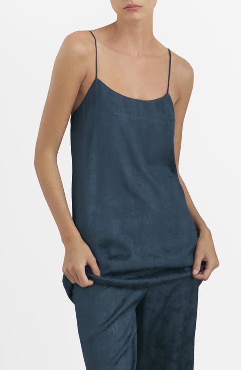 Jacquard Satin Nightgown