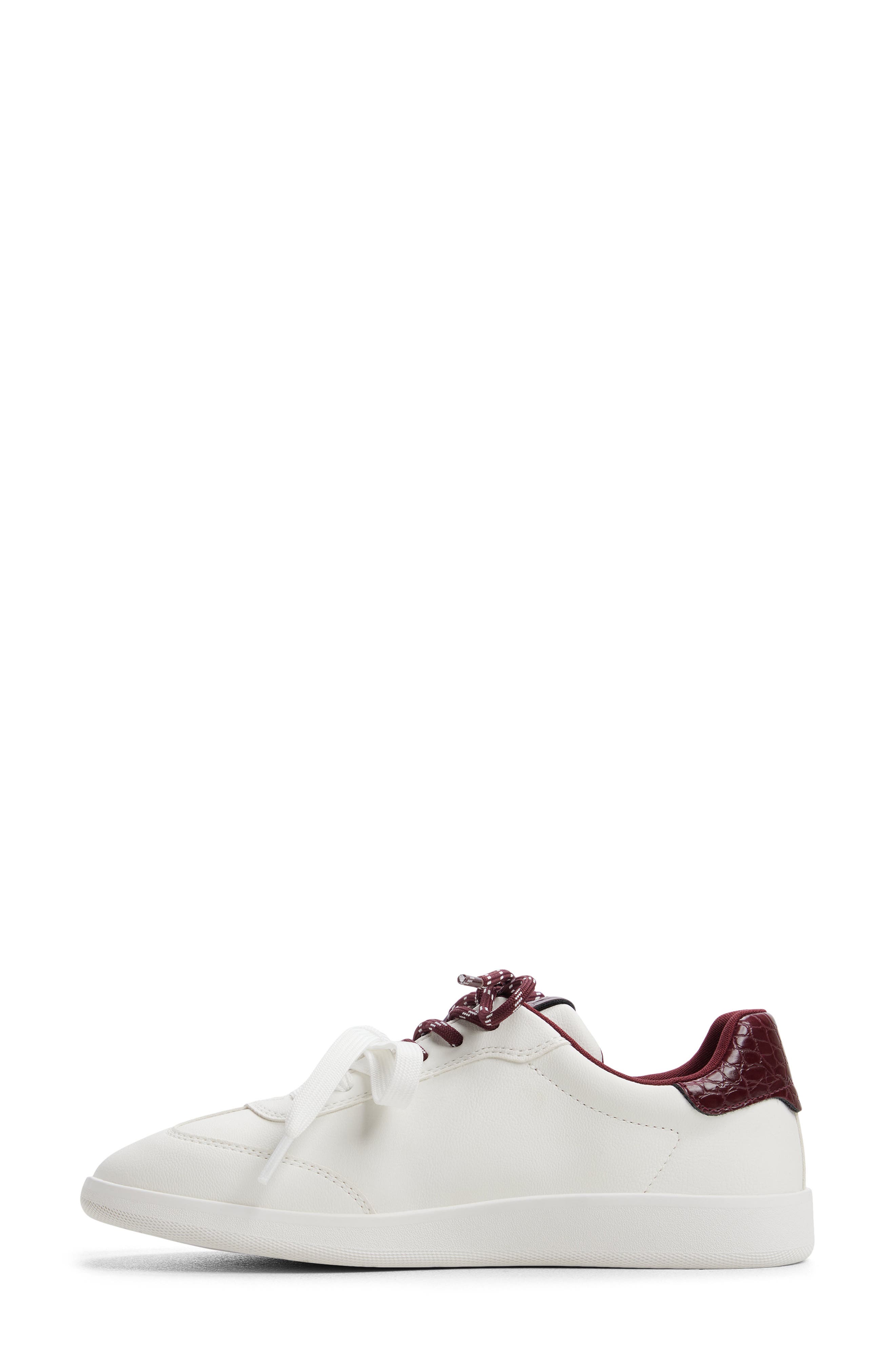 Stellya Faux Leather Sneaker, Alternate, color, WHITE COMBO