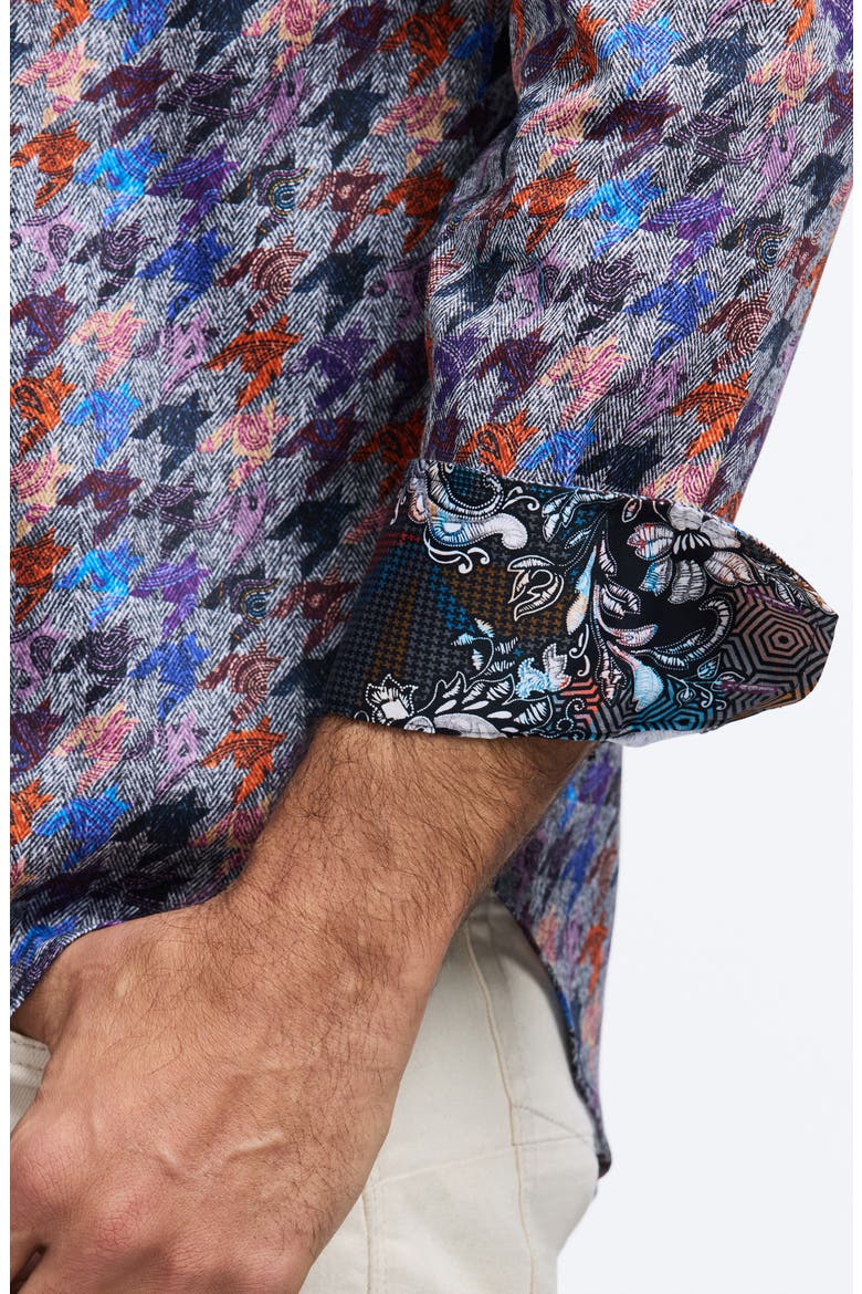 Darcy Button-Up Shirt, Alternate, color, BLUE MULTI