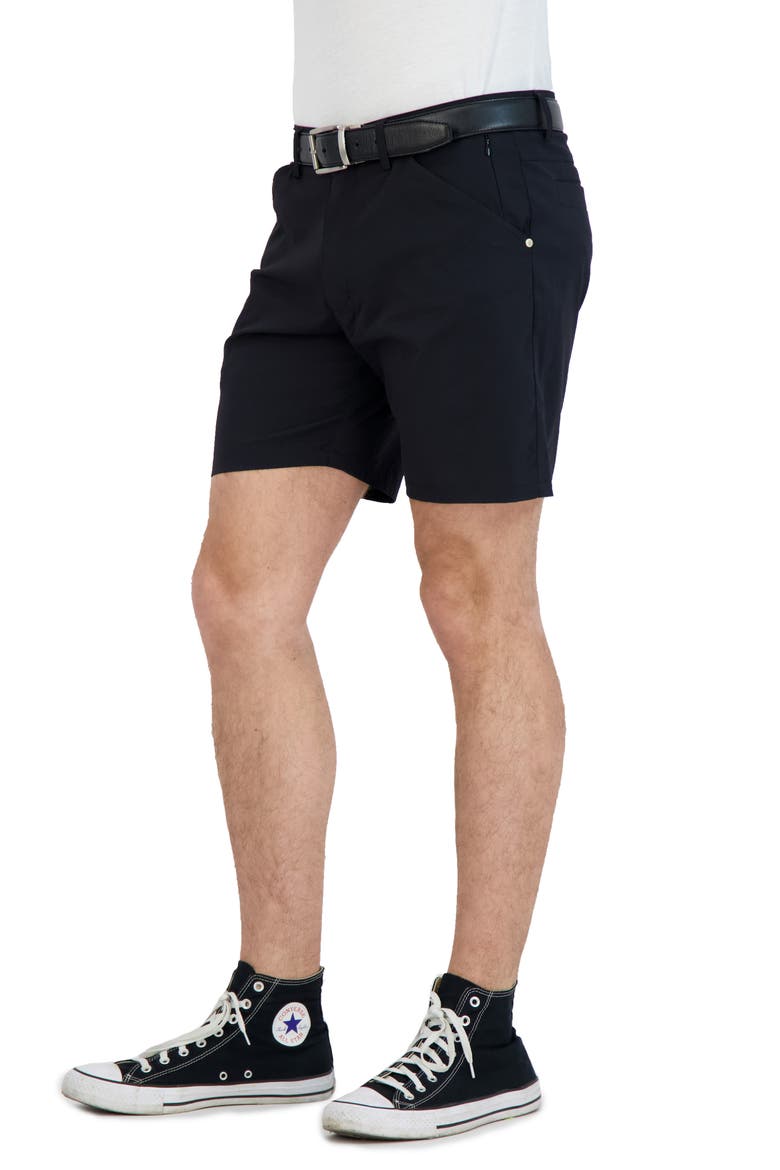 Everyday Stretch Chino Shorts, Alternate, color, BLACK