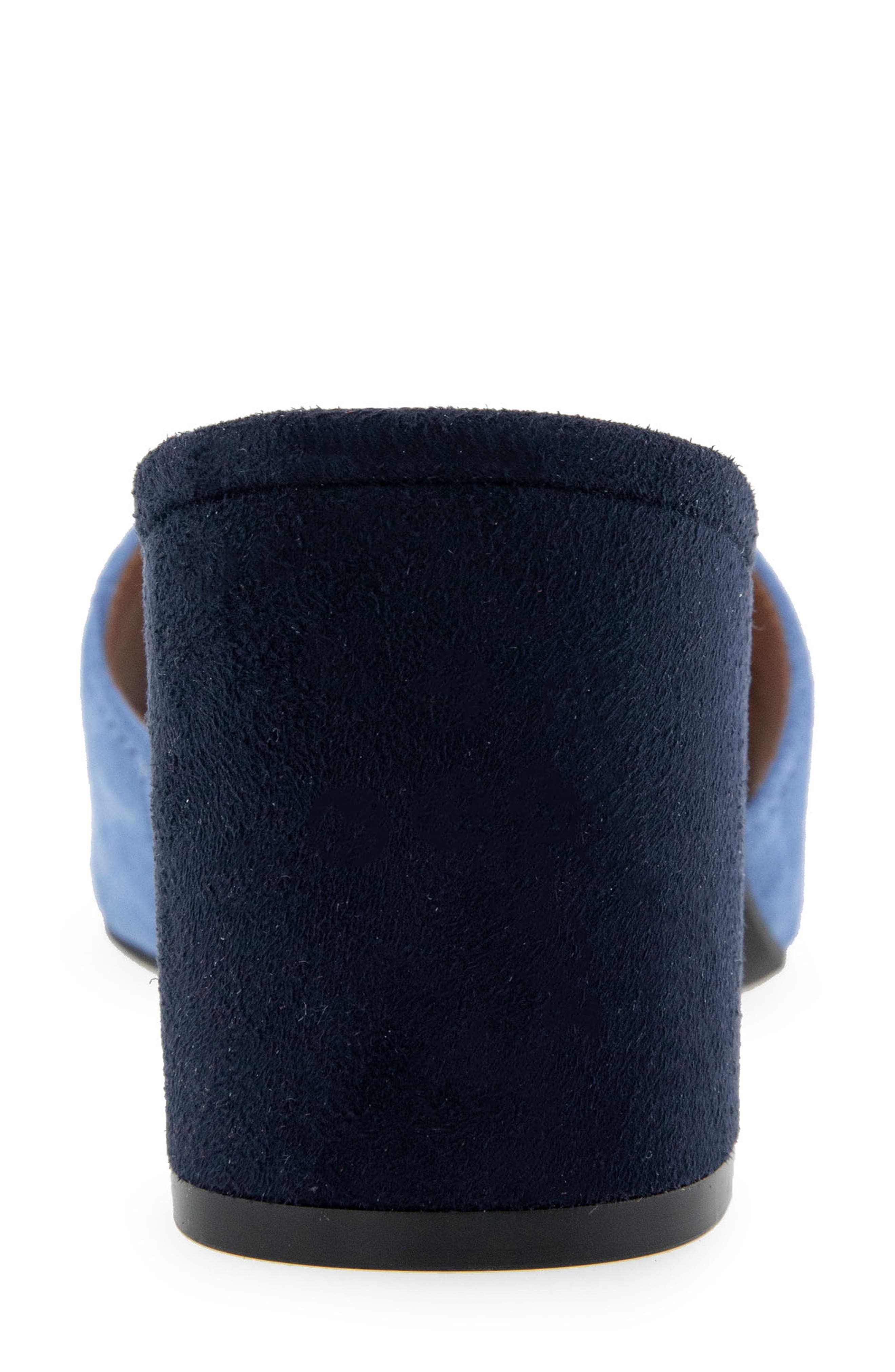 Aerosoles Gela Slide Sandal, Alternate, color, Blue Jean Suede