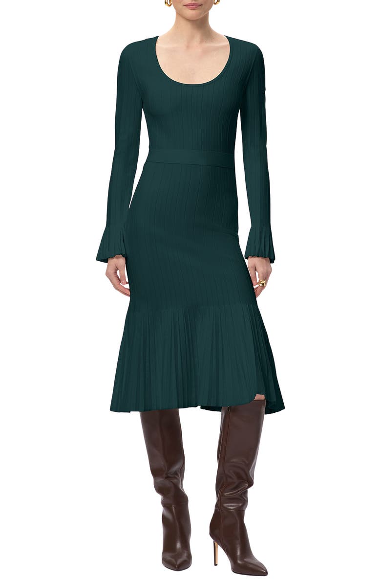 Herve Leger The Alena Dress, Main, color, Viridian