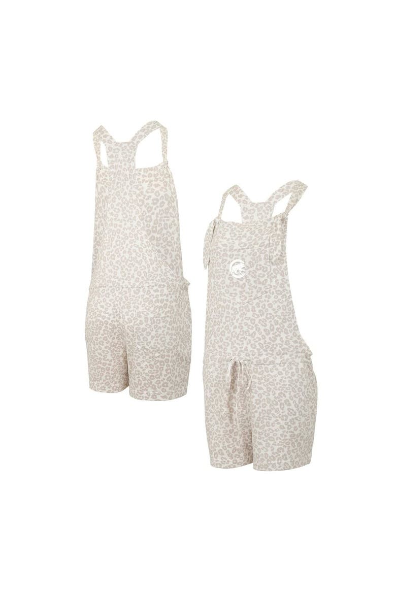 Women's Concepts Sport Cream Chicago Cubs Montana Hacci Knit Romper Overalls, Main, color, Cream