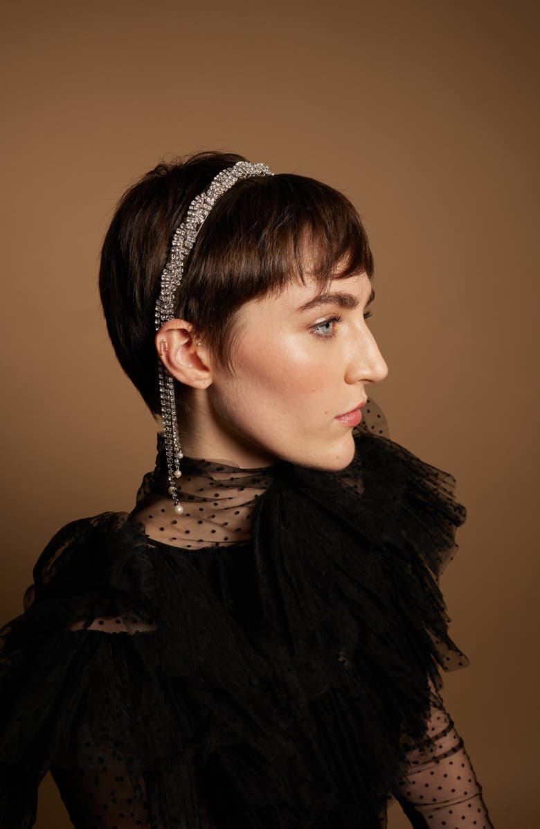 LELET NY Margaret Crystal Fringe Headband, Alternate, color, 