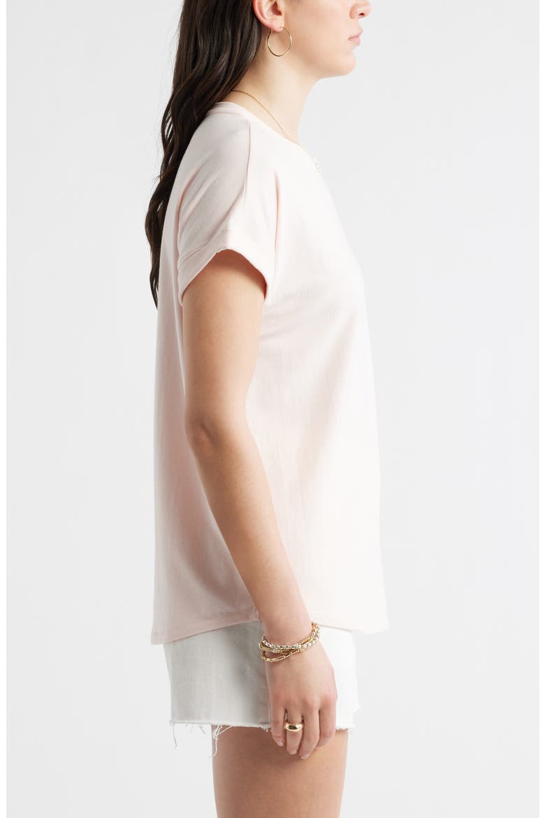 Cuff Sleeve T-Shirt, Alternate, color, PINK FRESCO