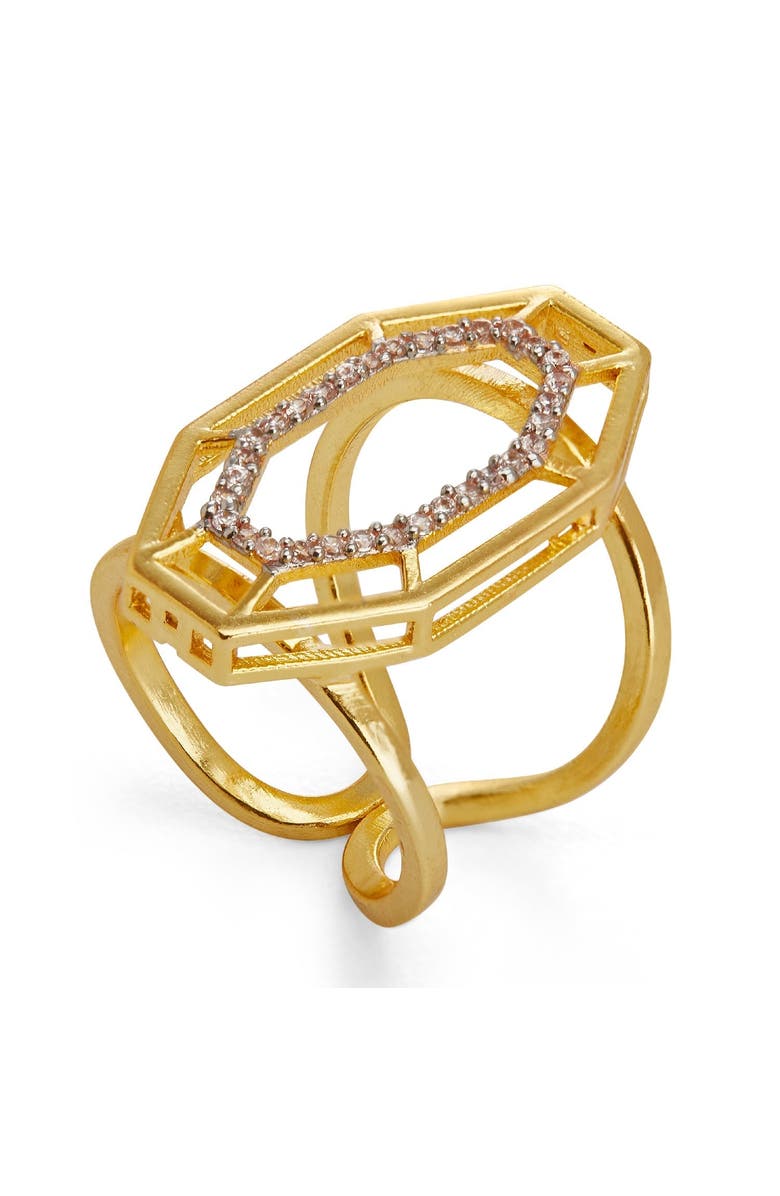 Dhwani Bansal SYRA RING, Main, color, Gold Plated