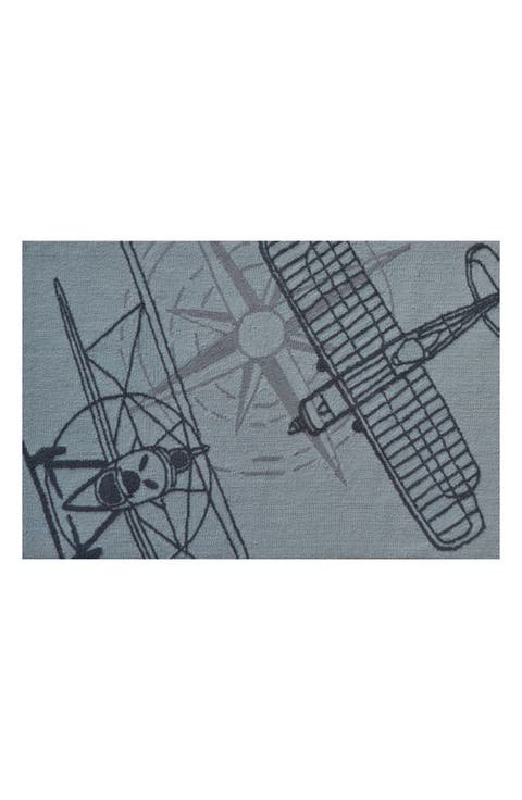 Plane Outline Indoor/Outdoor Doormat