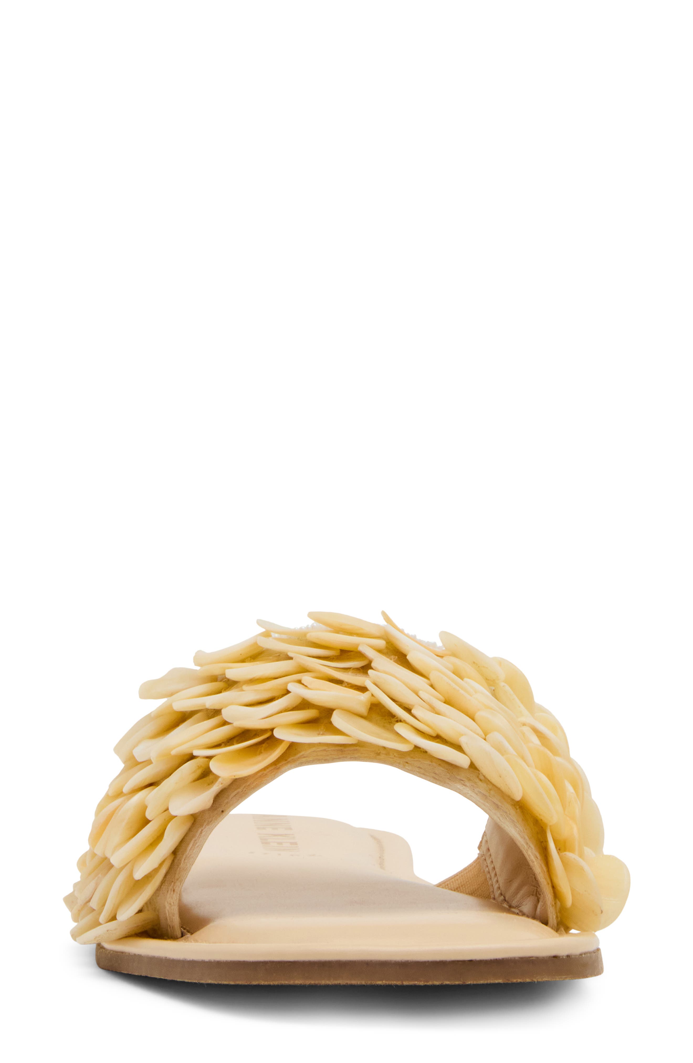 Anne Klein Brianne Slide Sandal, Alternate, color, Ivory Shells