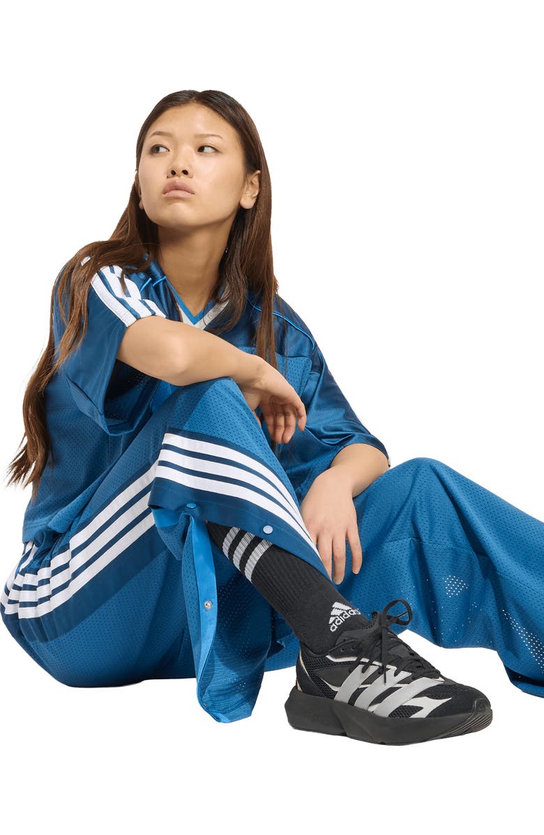 adidas Stadium Mesh T-Shirt, Alternate, color, Dusky Petrol/ Ray Blue/ White