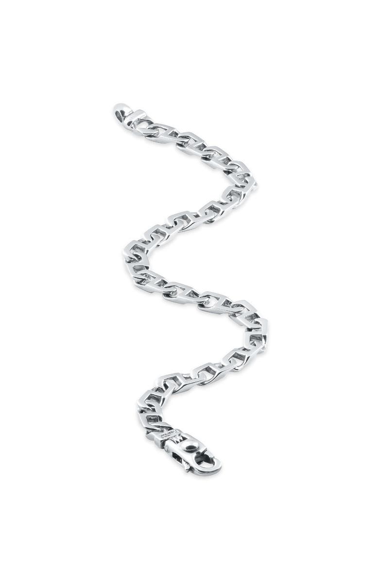 Bliss Diamond Men's Marine Link 14k Gold (16gram) or Platinum (26gram) 6mm Bracelet 8.5", Alternate, color, 