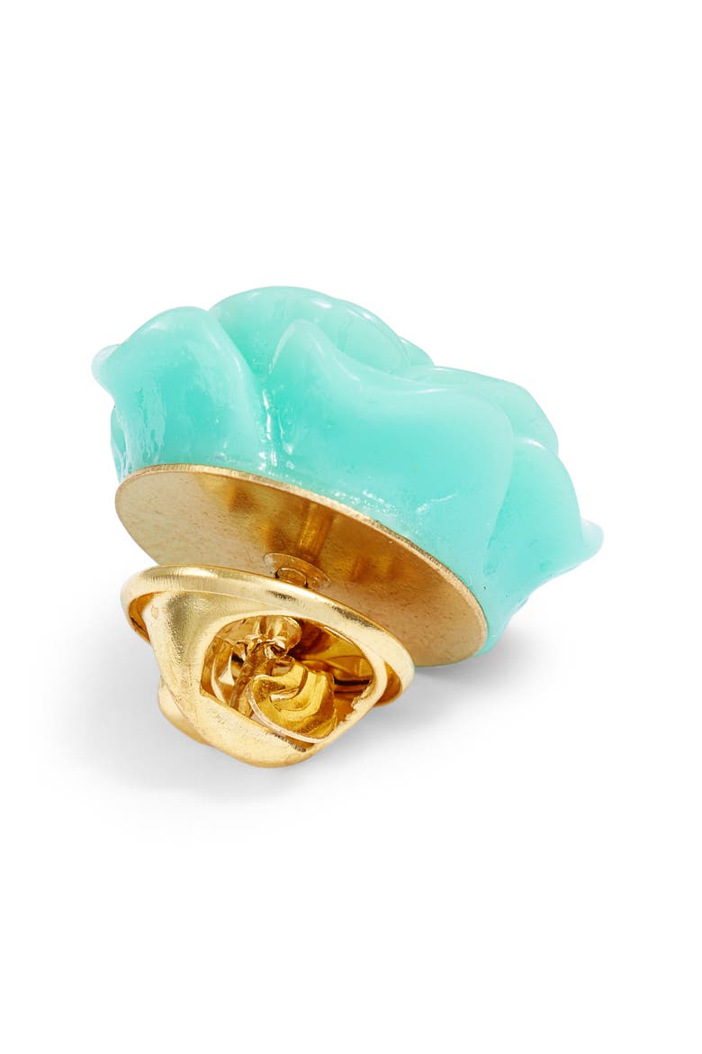 Flower Lapel Pin, Alternate, color, BLUE