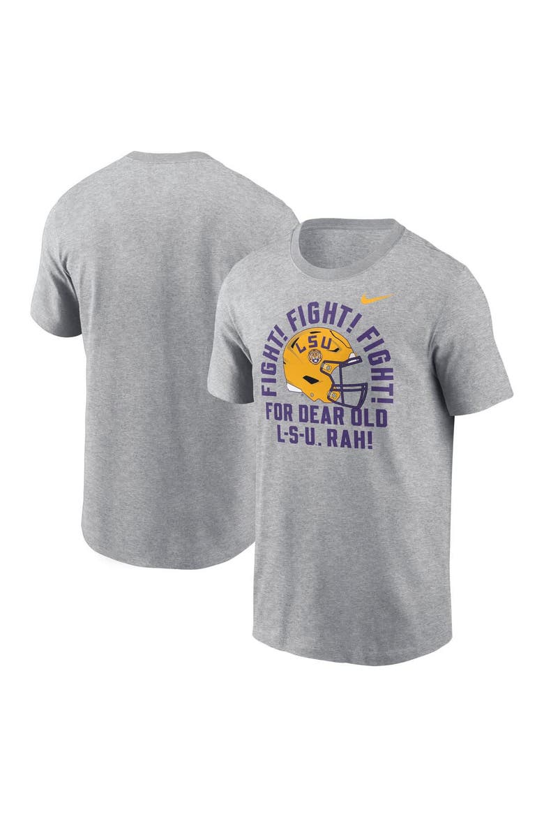 Men's Nike Heather Gray LSU Tigers Local Song T-Shirt, Main, color, Heather Gray