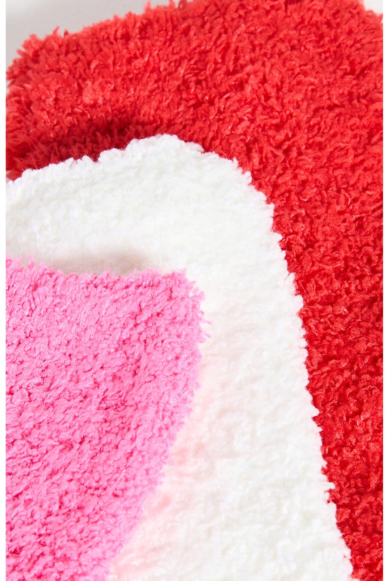 3-Pack Lounge Ankle Socks, Alternate, color, RED/ PINK/ WHITE