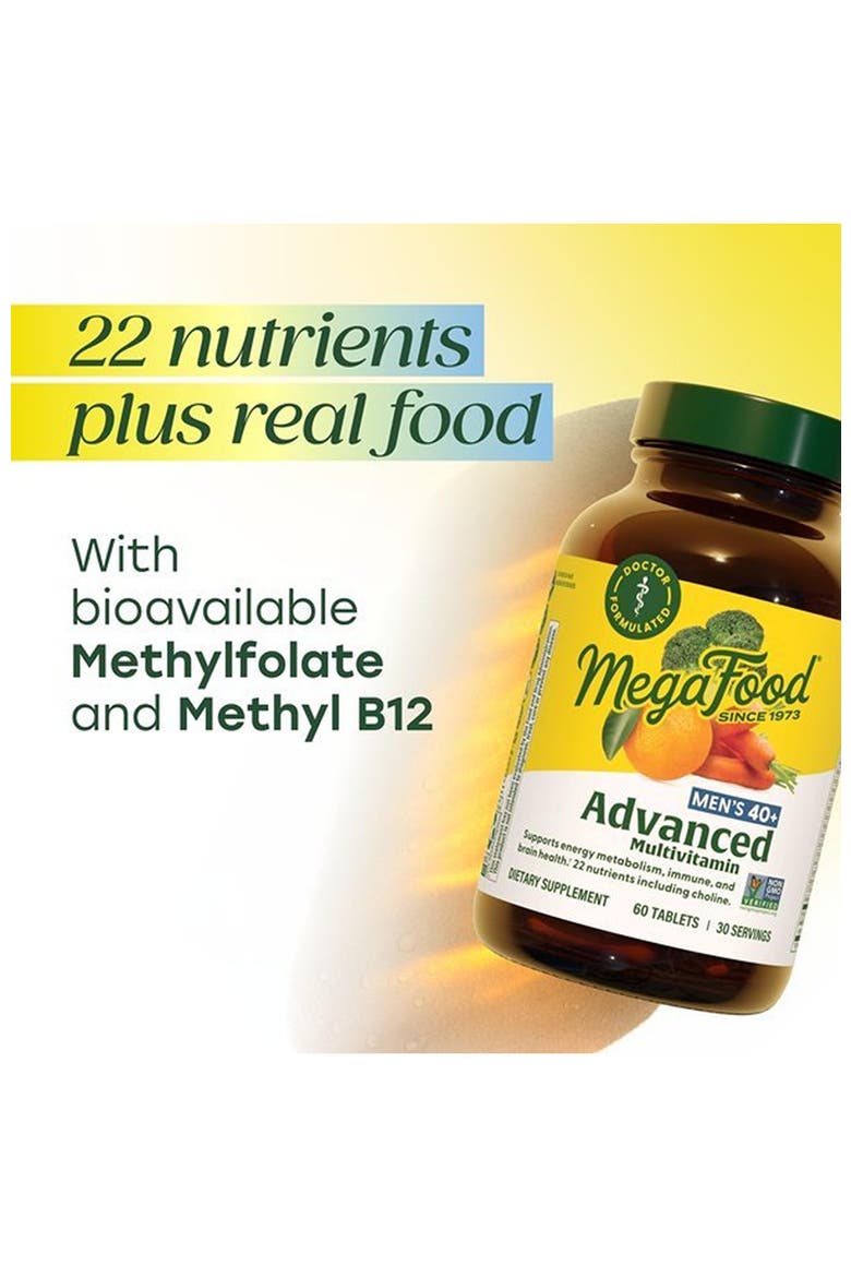 Advanced Multivitamin for Men 40+, Doctor Formulated, Vegetarian, 120 Tablets, Alternate, color, None