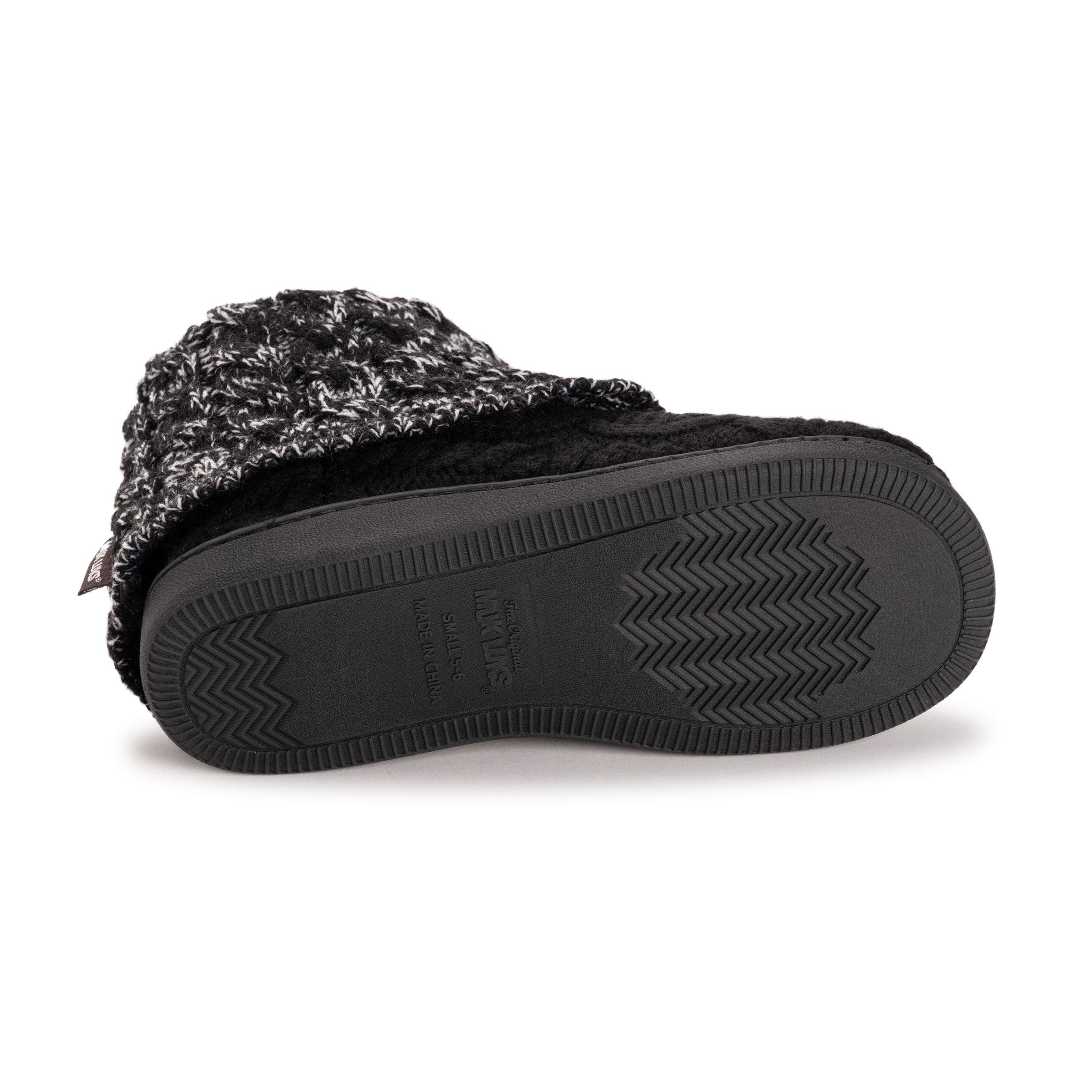MUK LUKS Rochelle Slipper Boot, Alternate, color, Black