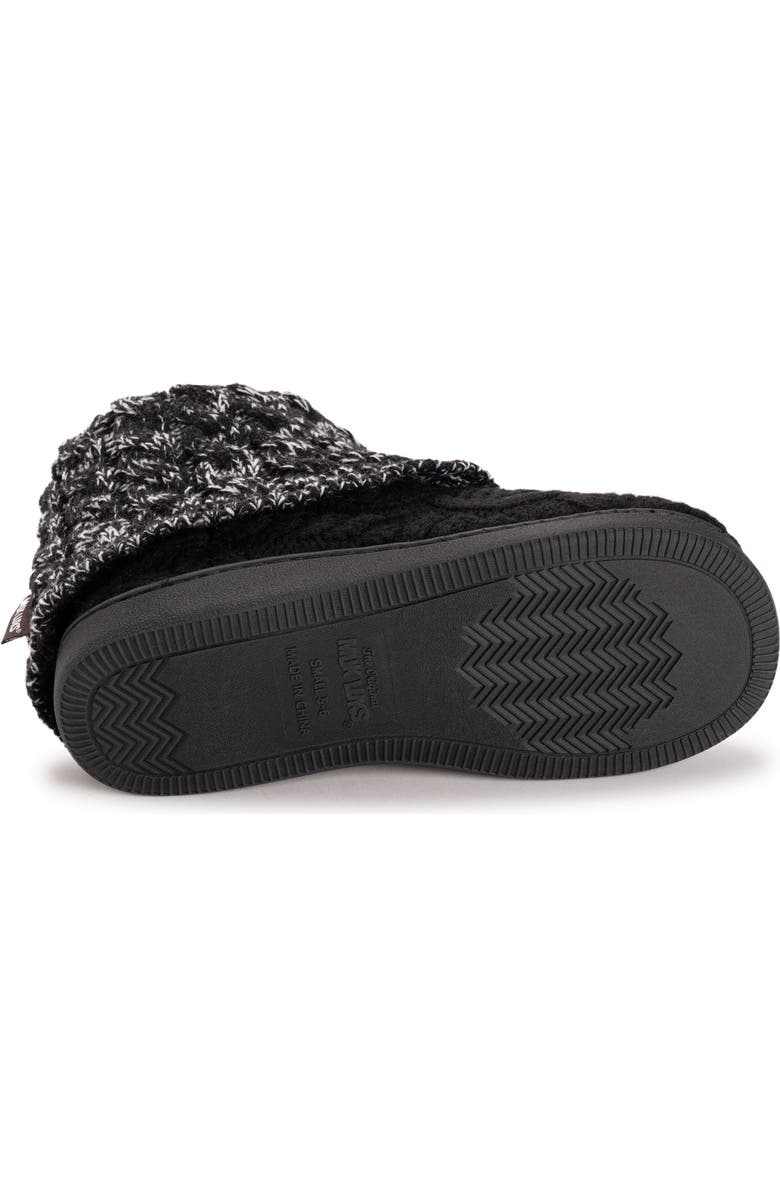 MUK LUKS Rochelle Slipper Boot, Alternate, color, Black
