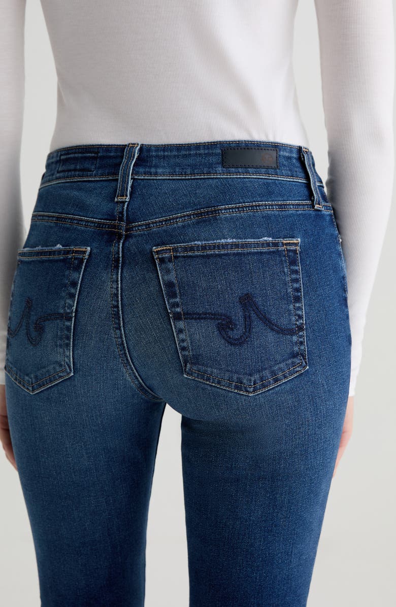 AG Viola Mid Rise Stacked Skinny Jeans, Alternate, color, Forgotten