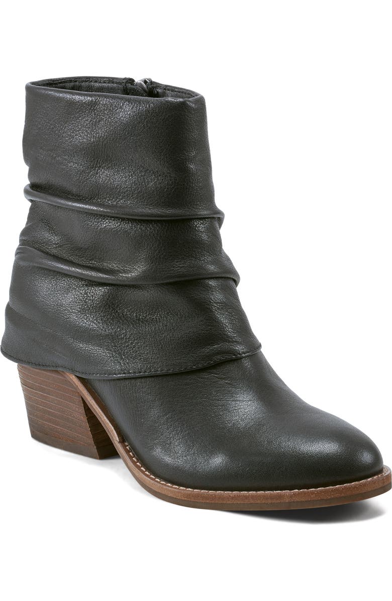 Earth<sup>®</sup> Savvy Ruched Bootie, Main, color, Black