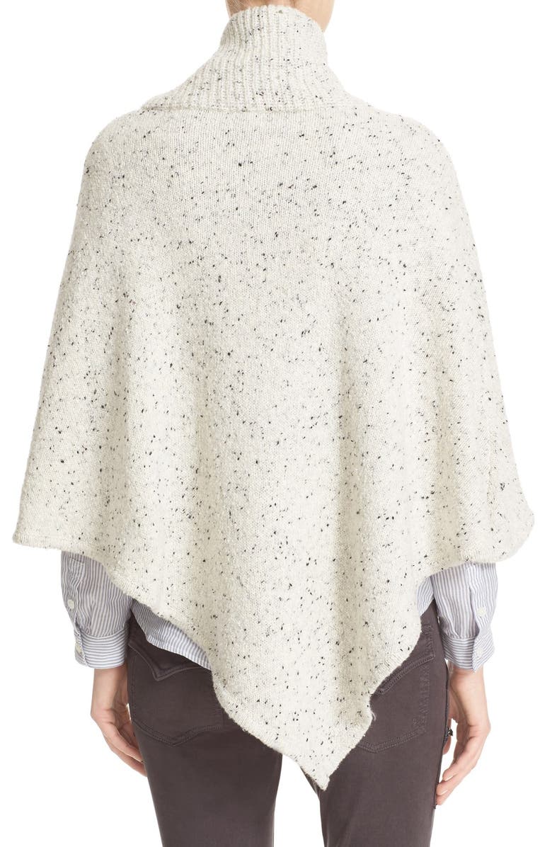 Joie Haesel C Nep Wool Blend Poncho Sweater, Alternate, color, 